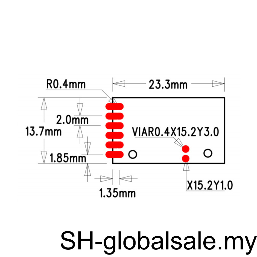 Guangcailun 2.4G LC12S Modul – UART-Funkmodul, 120 M Reichweite, 128 Kanäle, Transparente Serielle Schnittstelle, Für Telemetrie & Industrie
