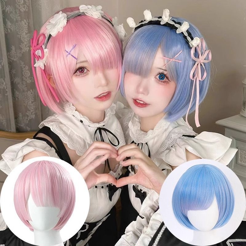 Cosplay Wig female short hair Bobo wig for women Korean natural hair wig full head wig Party wigs for girls Shopee Malaysia