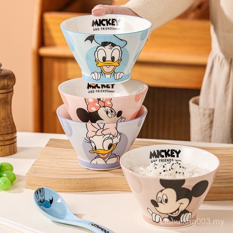 Disney Disney Genuine Hat Bowl Leyou Mickey Ceramic Underglaze Color ...