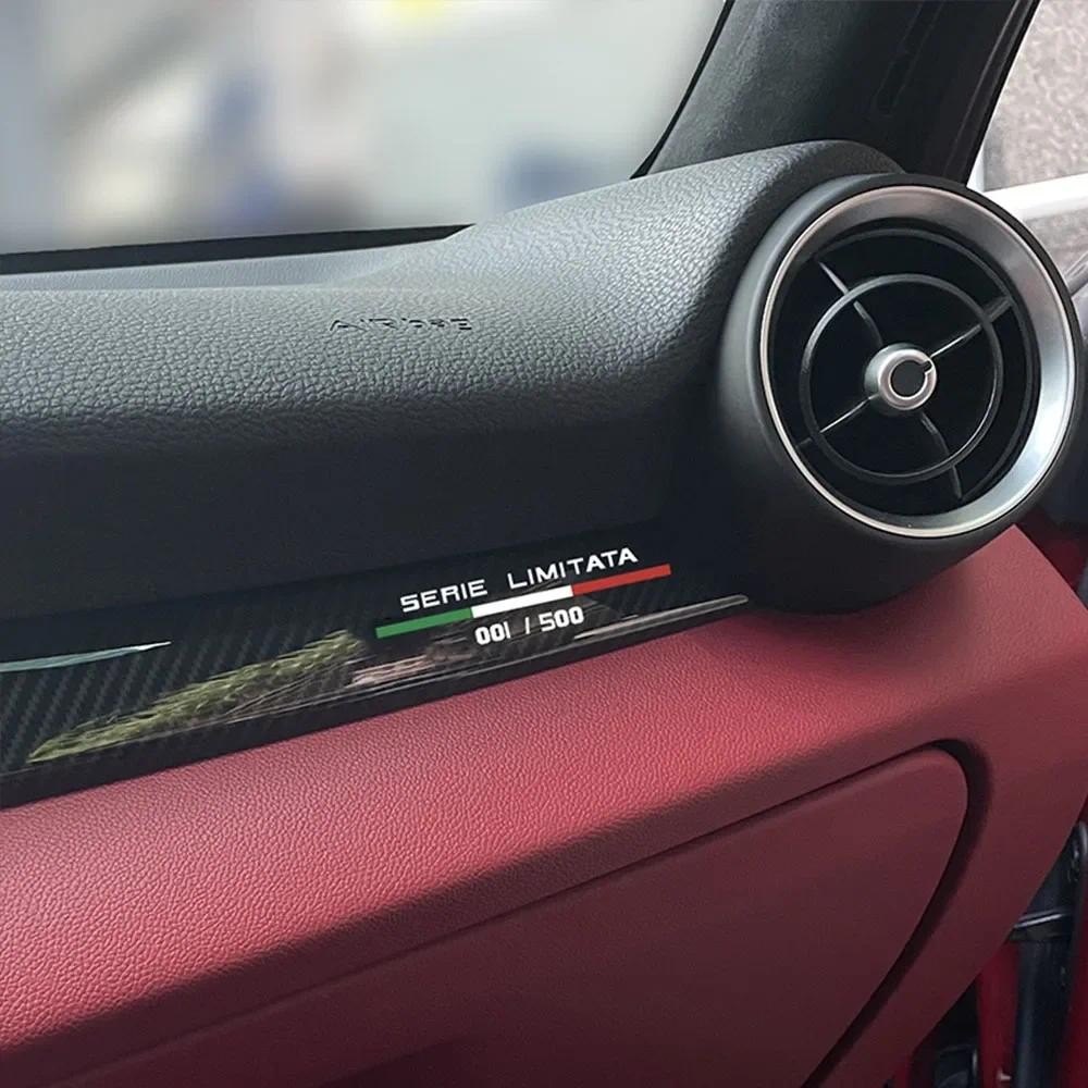 Alfa Romeo Giulietta stickers 2016 carbon look dashboard logo