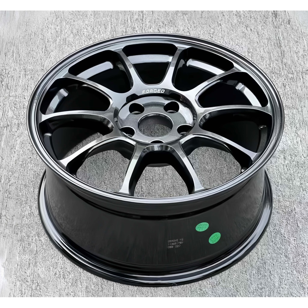 RC Forged Customized JDM Wheels 15 16 17 18 Inch Black 5x110 5x114.3 ...