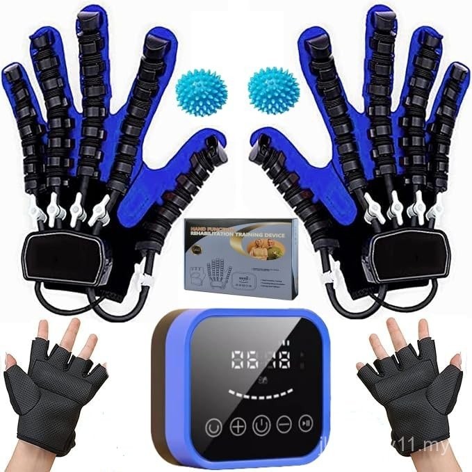 (Left+Right)Rehabilitation Robotic Glove,Finger Rehabilitation Trainer ...
