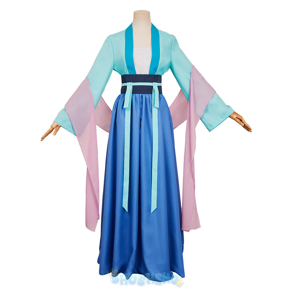 Anime The Apothecary Diaries Maomao Cosplay Costume Light Green Hanfu