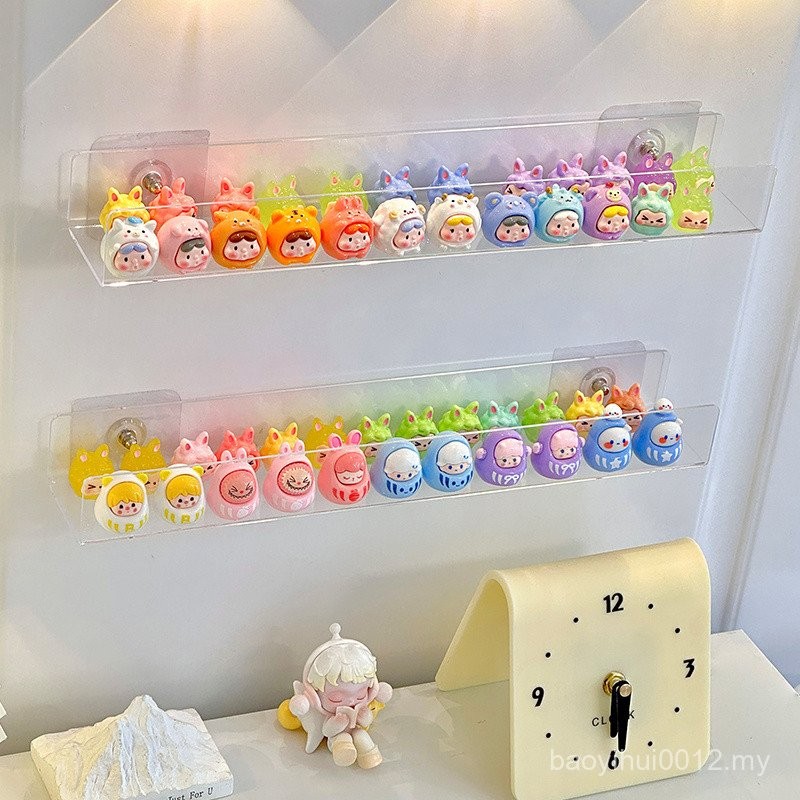 Cute Pellet Display Stand Wall-Mounted Acrylic Storage Pop Mart Cub ...
