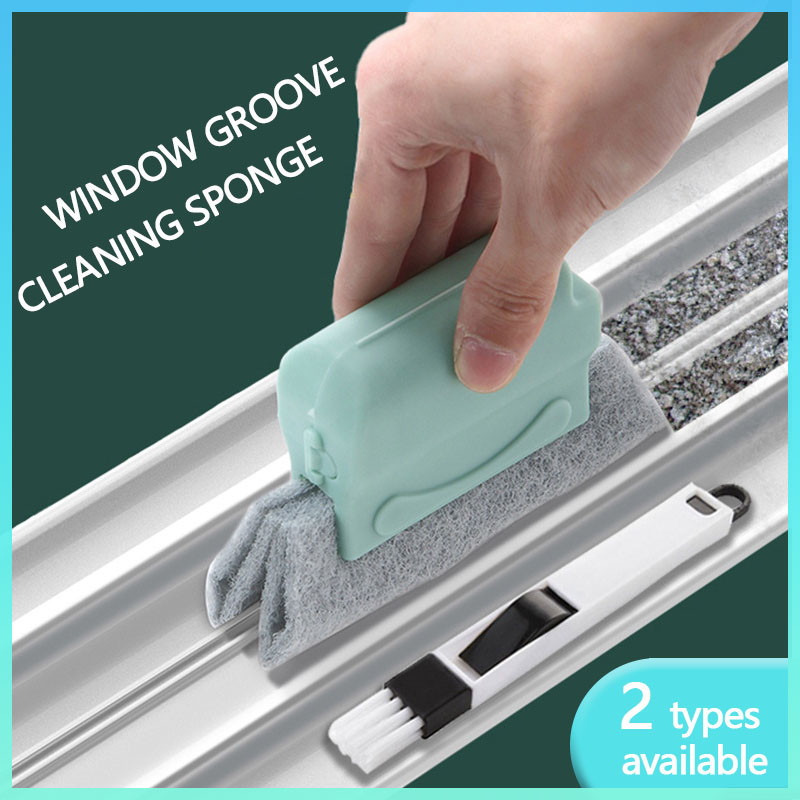 2 IN1 Multifunctional Window Groove Cleaning Brush Gap Cleaning Door ...