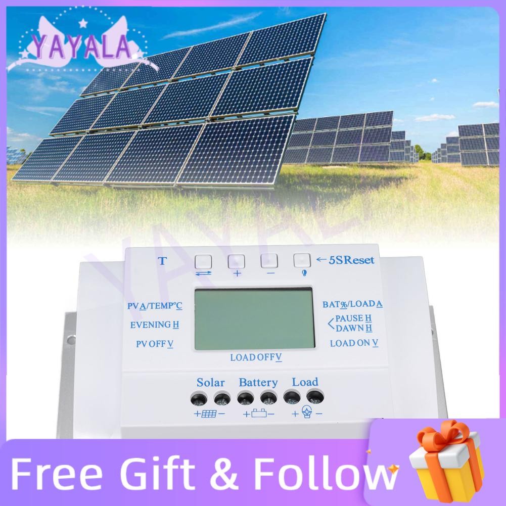 Yayala 12V 24V Solar Controller Aluminum ABS Low Power Consumption High ...
