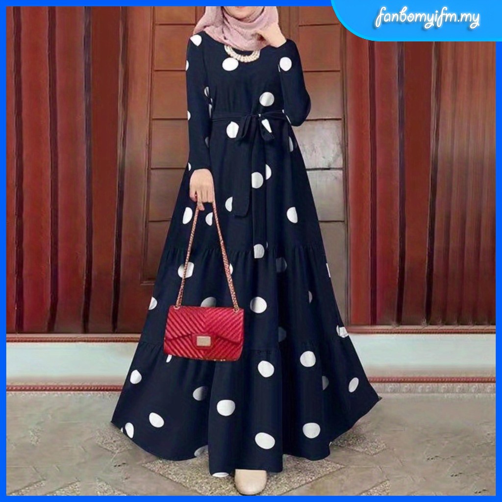 retro polka dot dress malaysia VINTAGE