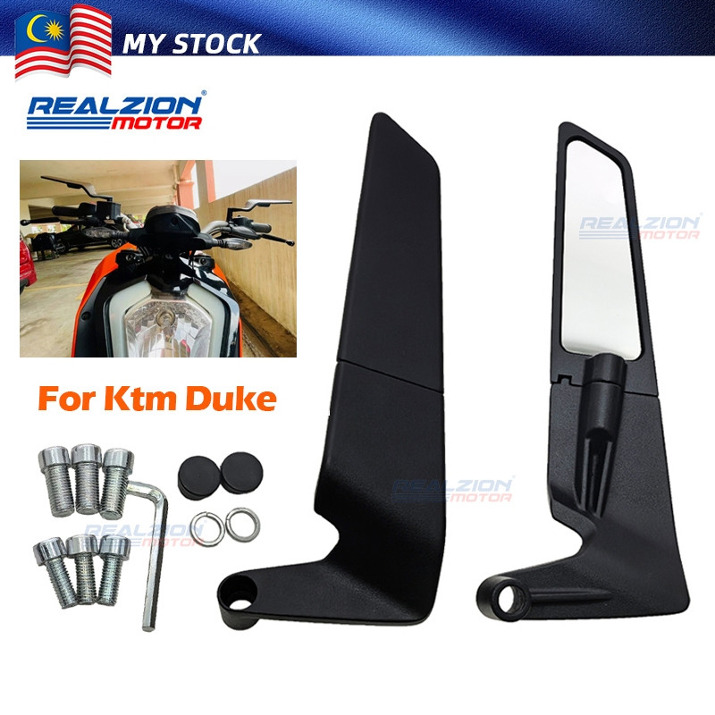 Para 250 390 200 690 125 Duke 990 Super R 790 1290 Espejos De Motocicleta Stealth Winglets Espejo Para Girar Espejos Ajustables