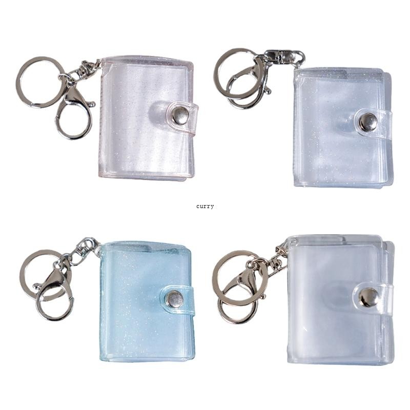 CUY Mini Small Photo Album Keyring 16 Pockets 1 Inch ID Instant ...