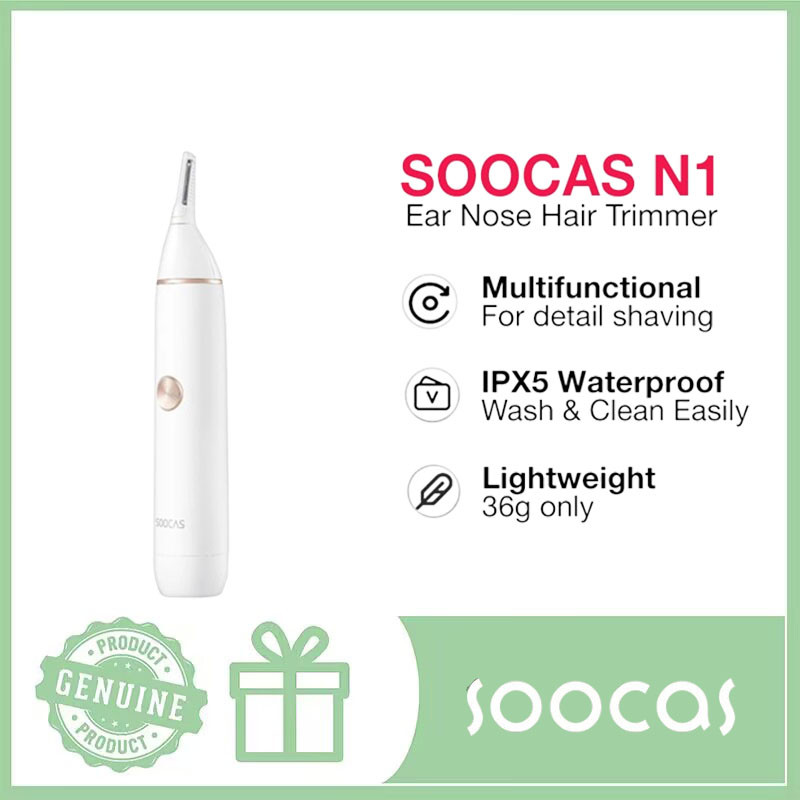 Soocas N1 Ear Nose Hair Trimmer Waterproof (Trim Nose Hair / Ear Hair ...