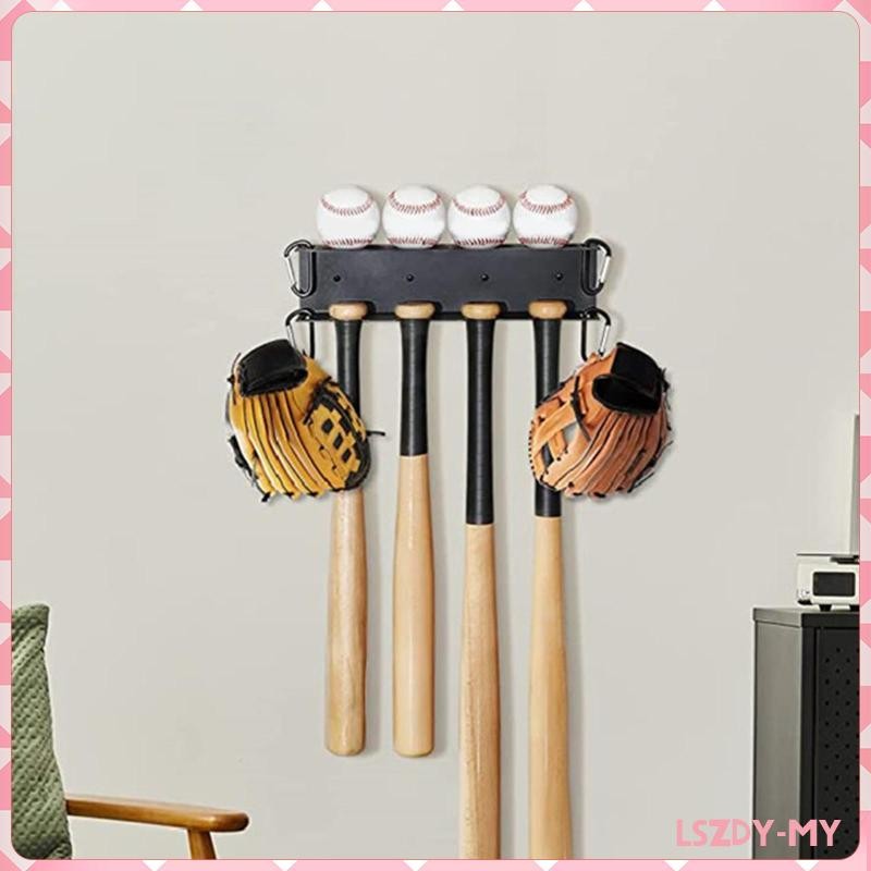 [lszdy] Baseball Display Hanger Storage Space Saving Organizer Hockey ...