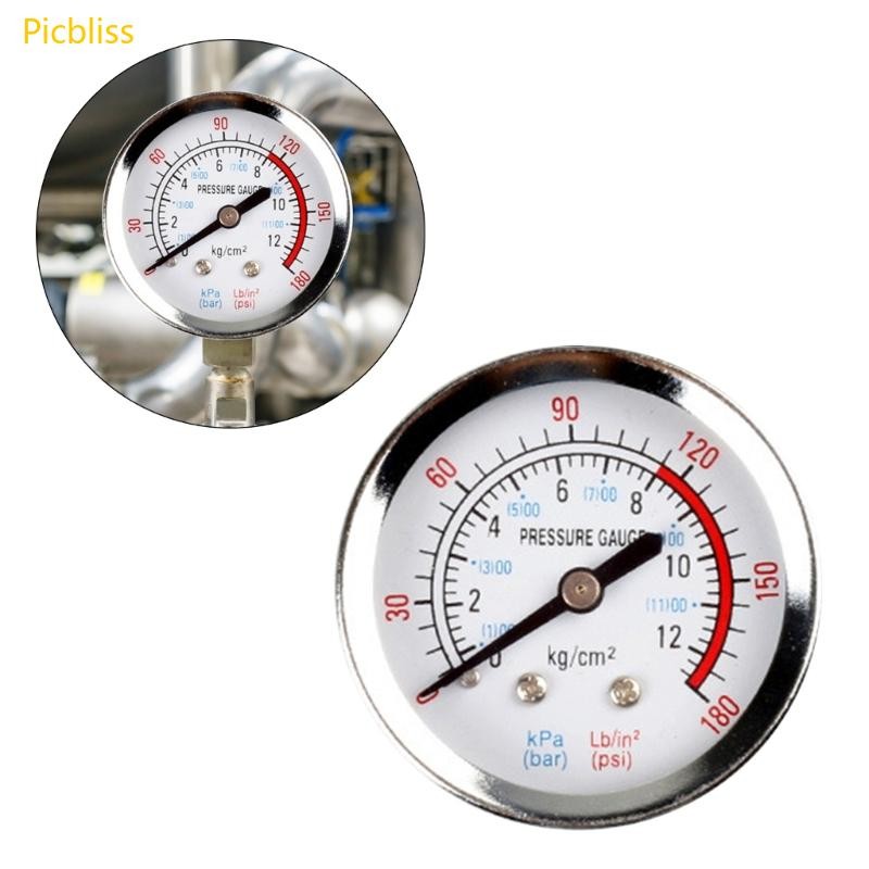 1/4/1/8 BSP Air Compressor Male Threaded 0-180PSI 0-12Kg