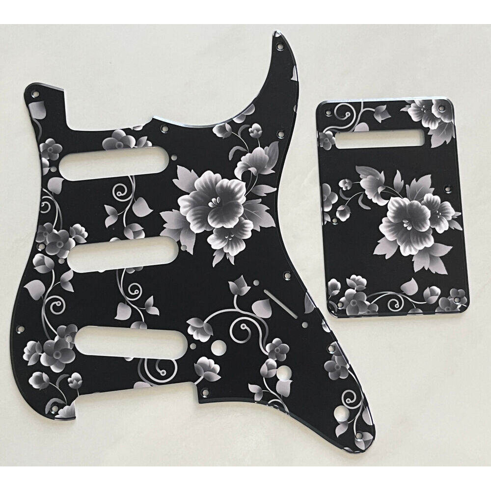 Fender Stratocaster Flower Pattern 3D Pickguard SSS 11 Hole & Tremolo ...