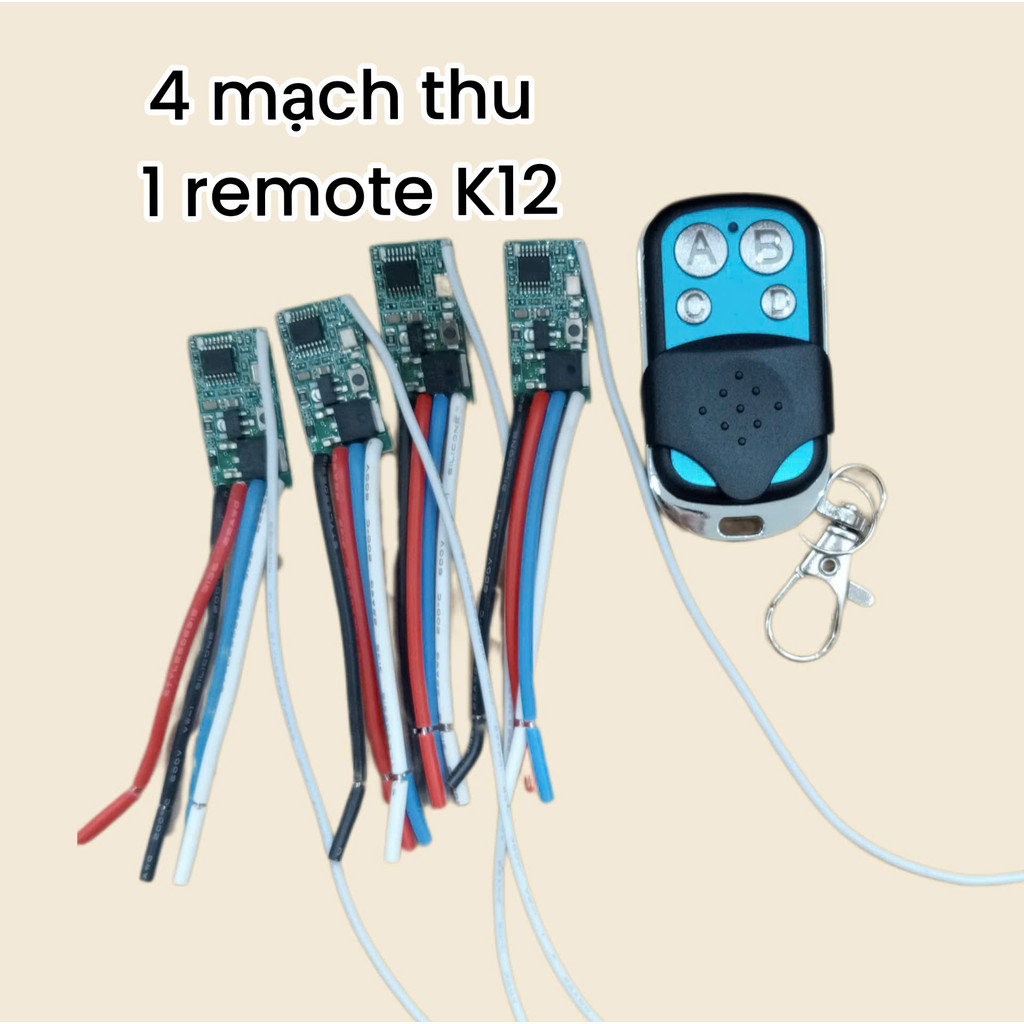 Combo of 4 433MHz RF receiver circuits Mini Led On/Off Control 3.6V 5V ...