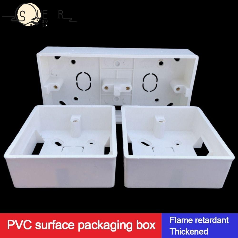 SUEREN External Mounting Box, Junction Back Box Plastic PVC 86 Type ...