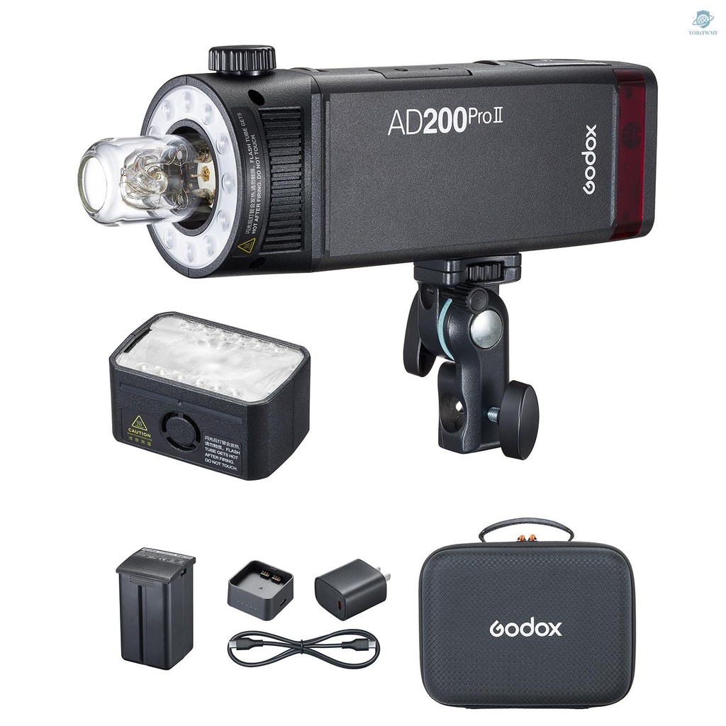 Godox AD200Pro II Pocket Flash Light 200W 2.4G Wireless Speedlite TTL ...