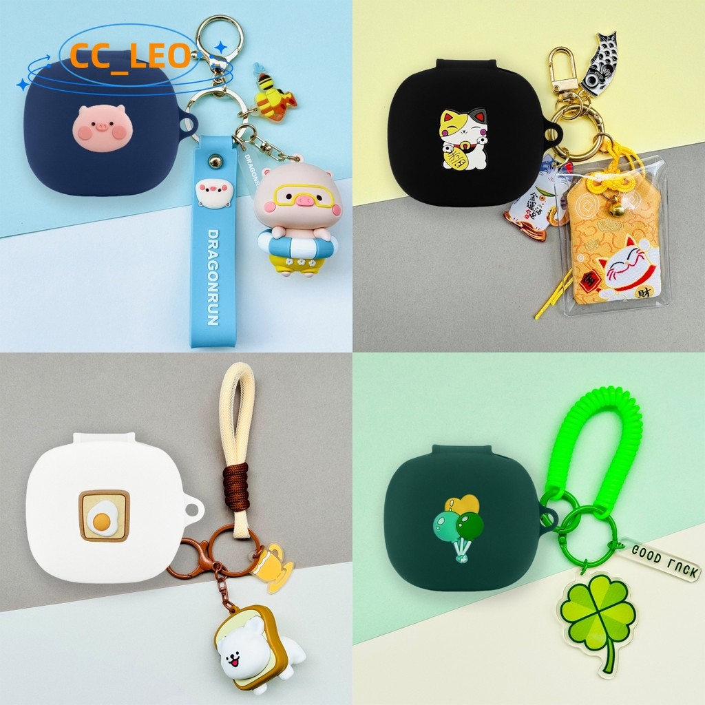 For EarFun Air Pro4 Case Cute Cat's Paw Keychain Pendant Silicone Soft ...