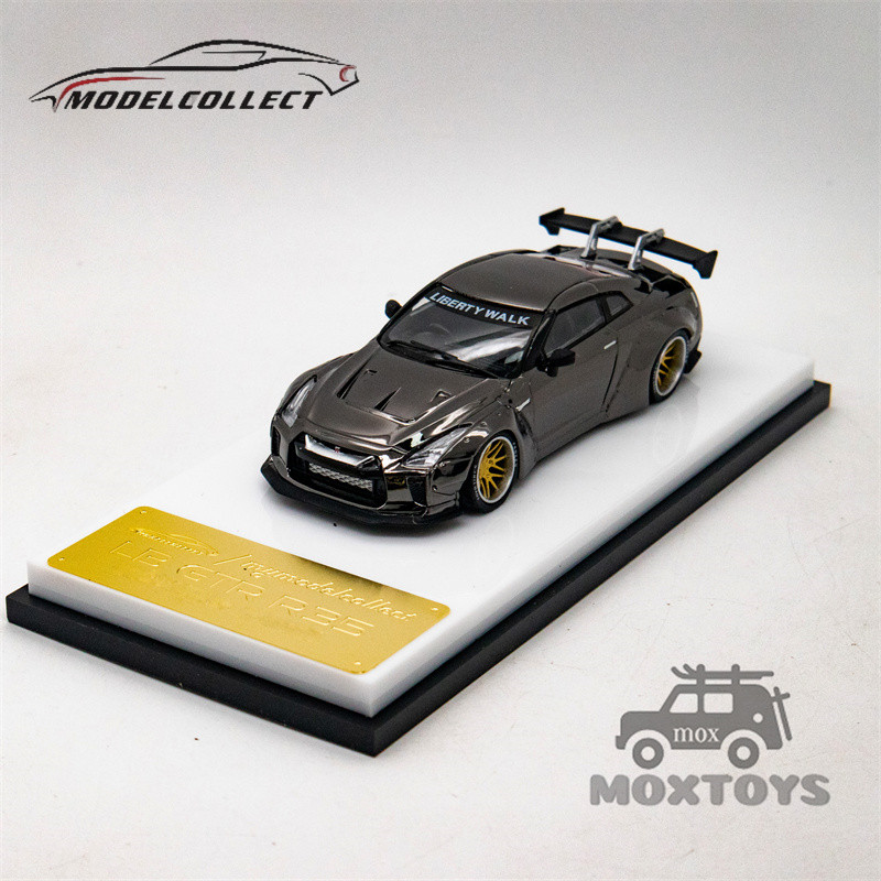 Model Collect MC 1:64 LBWK GTR R35 1.5 Chrome Gray/Chameleon Diecast ...