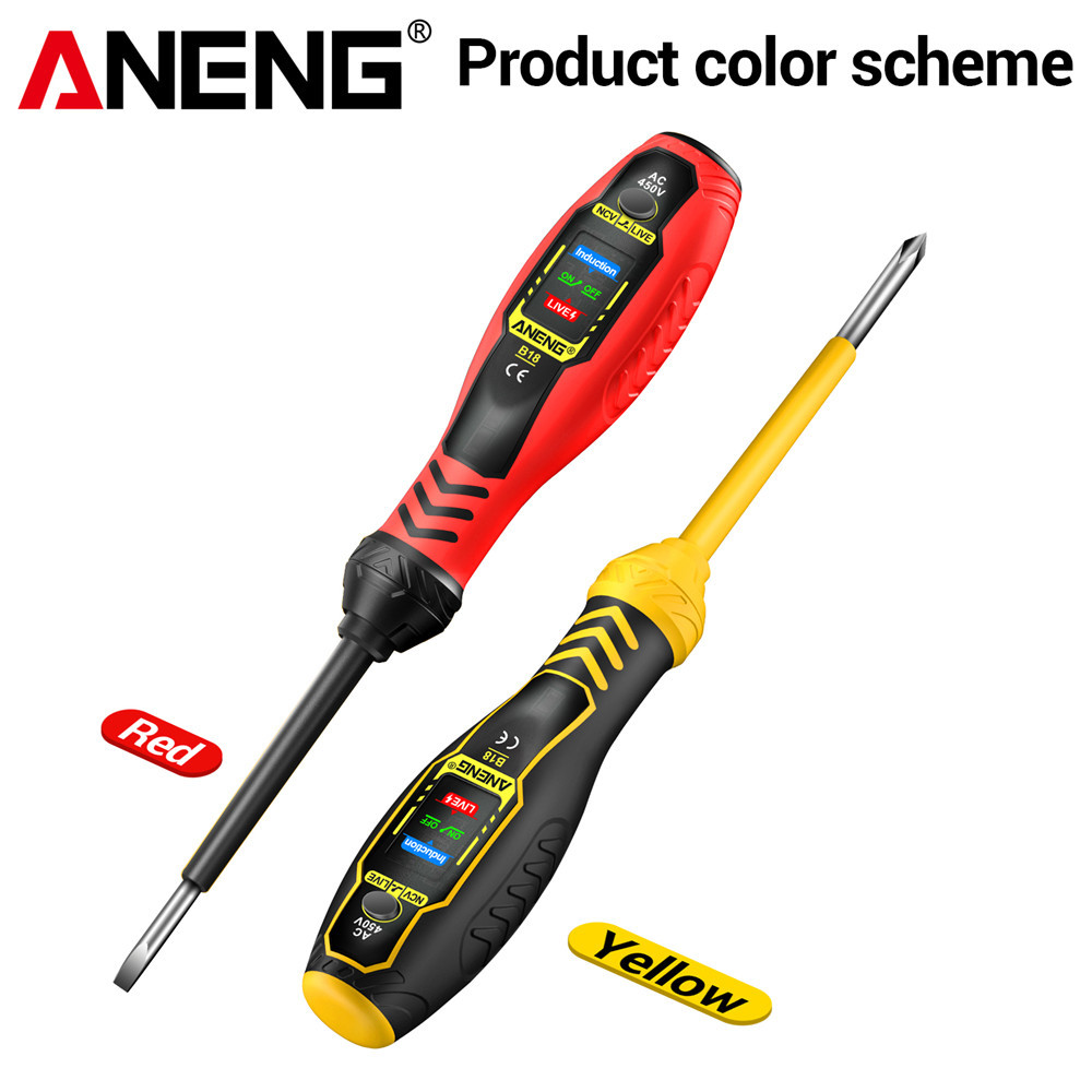 ANENG B18 Screwdrivers Word cross Neon Bulb Indicator Pocket Beep Alarm 