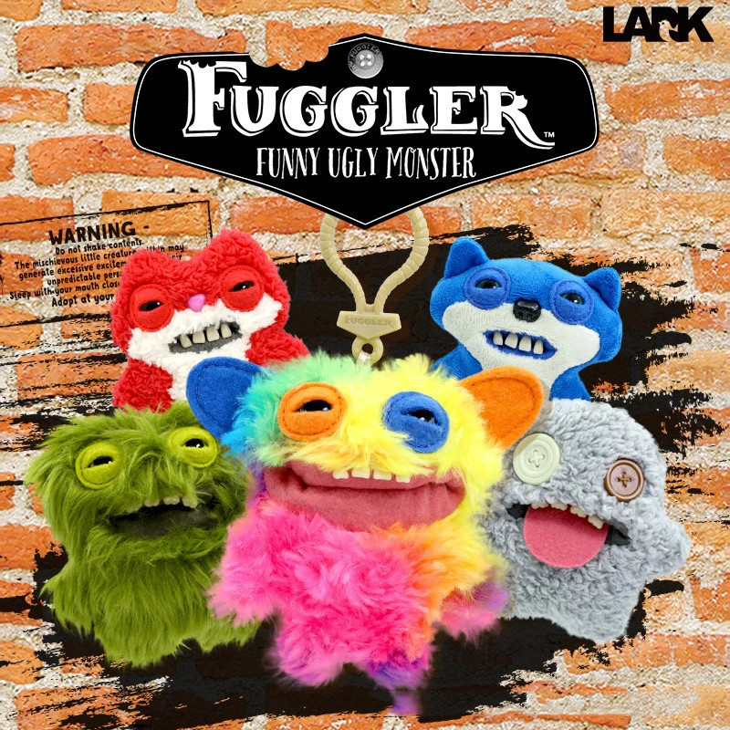 JAMXUN 12cm Fuggler Funny Ugly Monster Plush Toys Keychain Kawaii ...