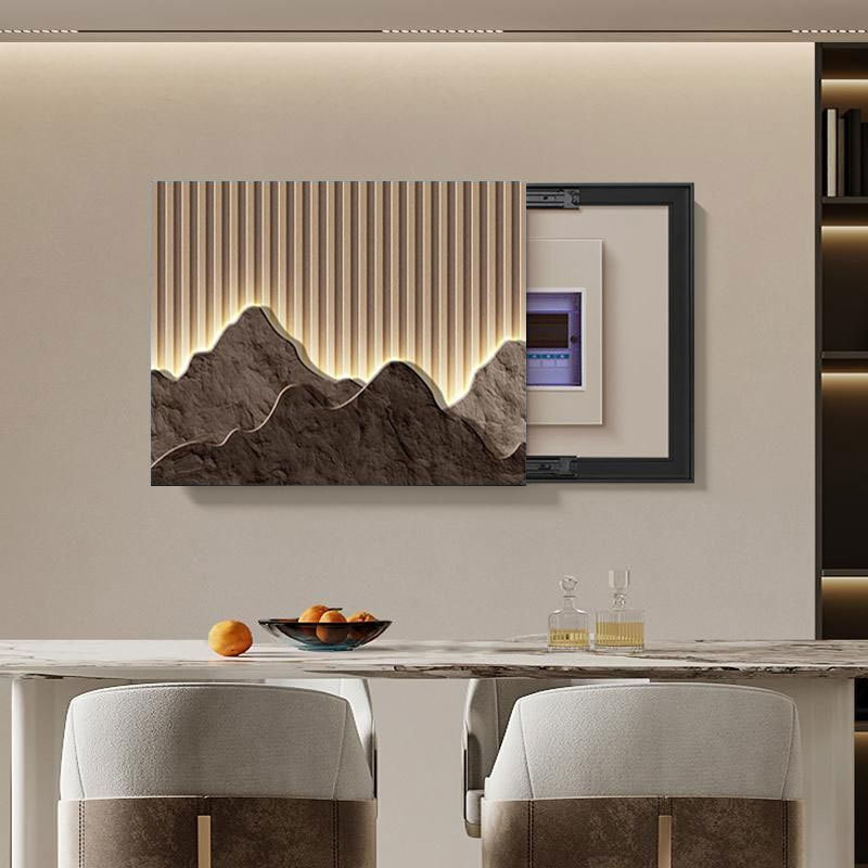Ultra-thin Meter Box Decorative Painting Modern Light Luxury Landscape ...