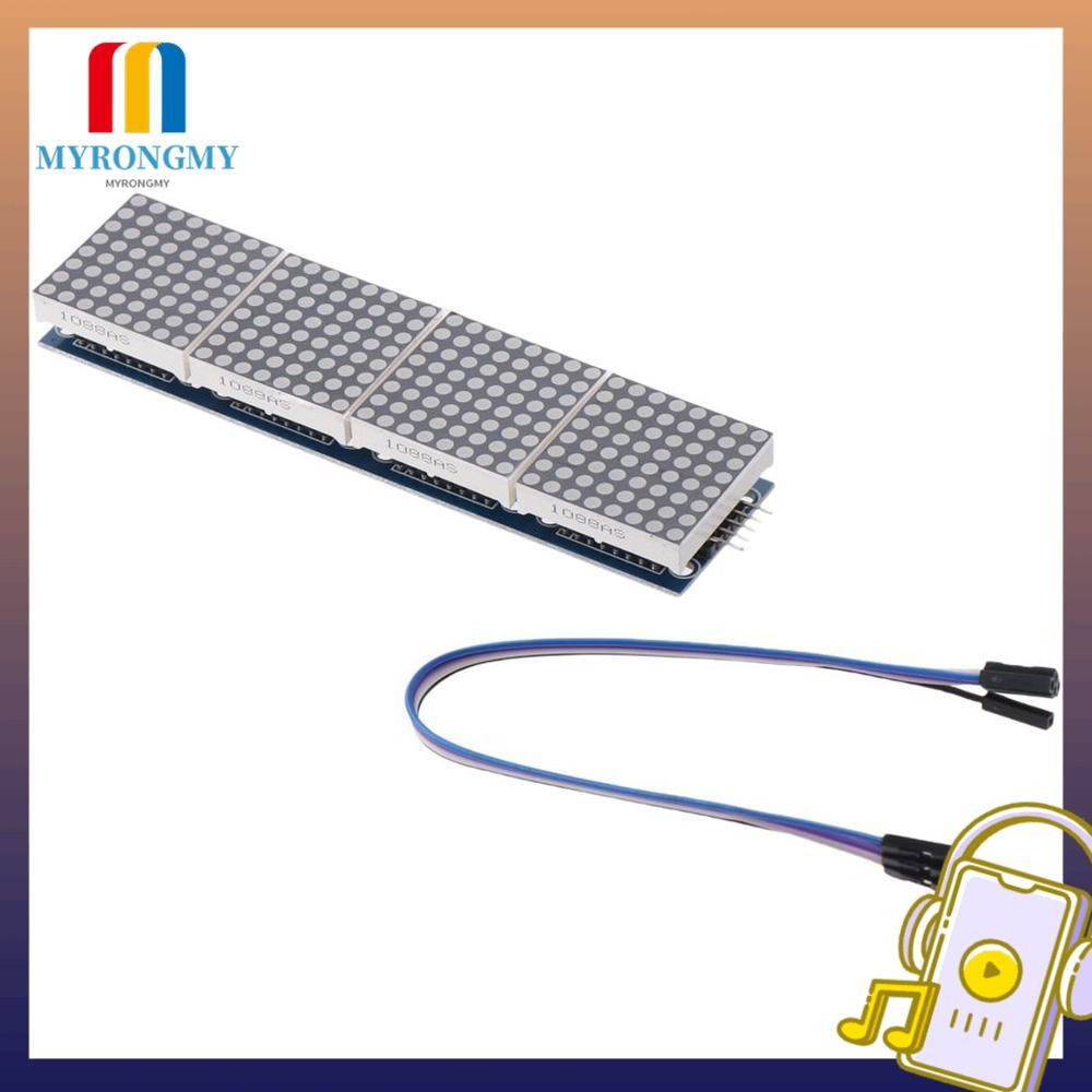 MYRONGMY Dot Matrix Module, 5V MAX7219 4 in 1 LED Display Modules, High ...