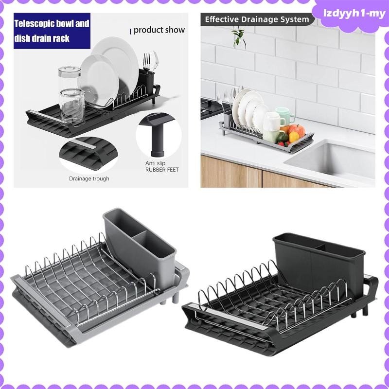 [JoyDIY] Dish Drying Rack Dish Rack Expandable Multifunctional with ...