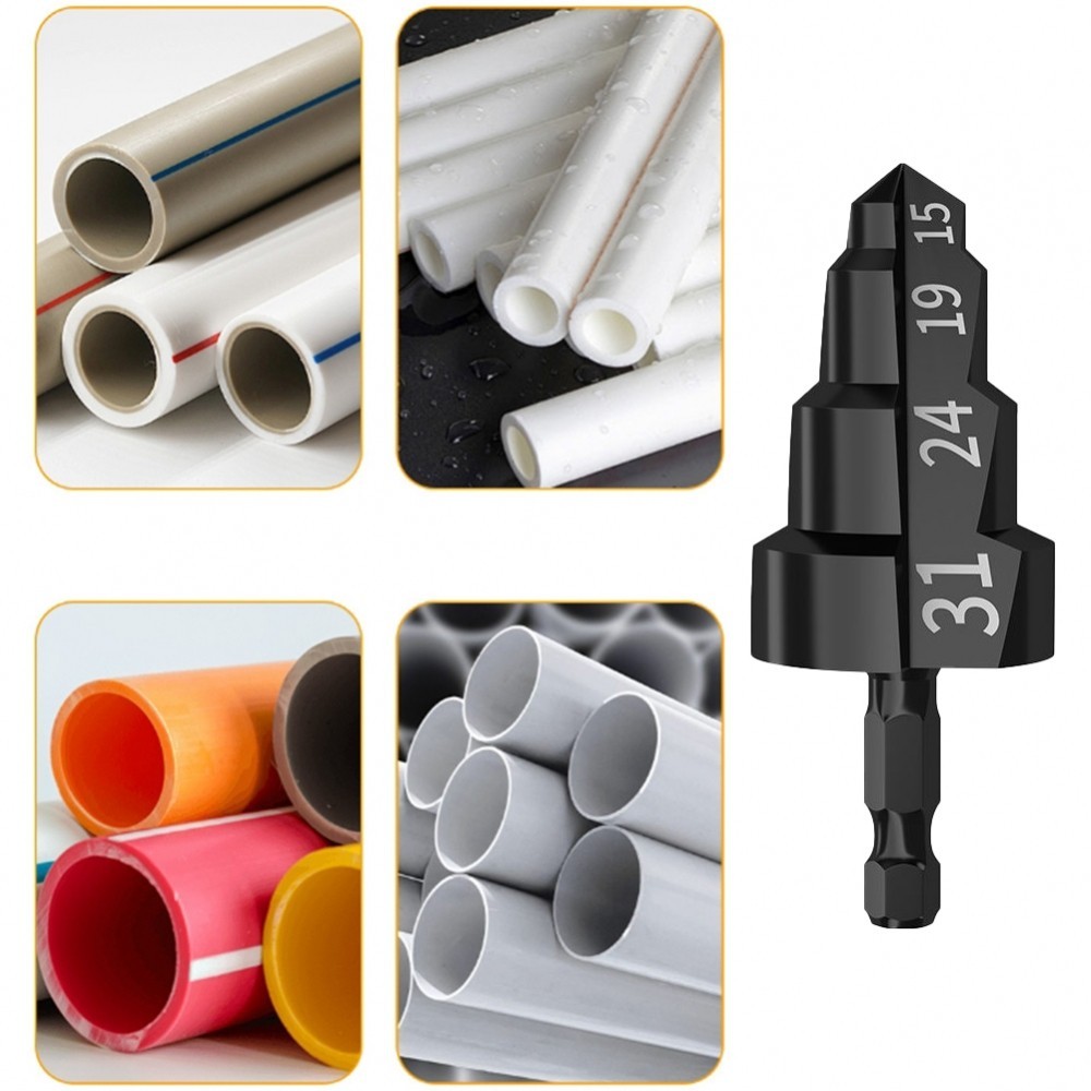 Hex Shank Drill Bit 3 Flutes Design Hexagonal Handle Pipe Expansion ...