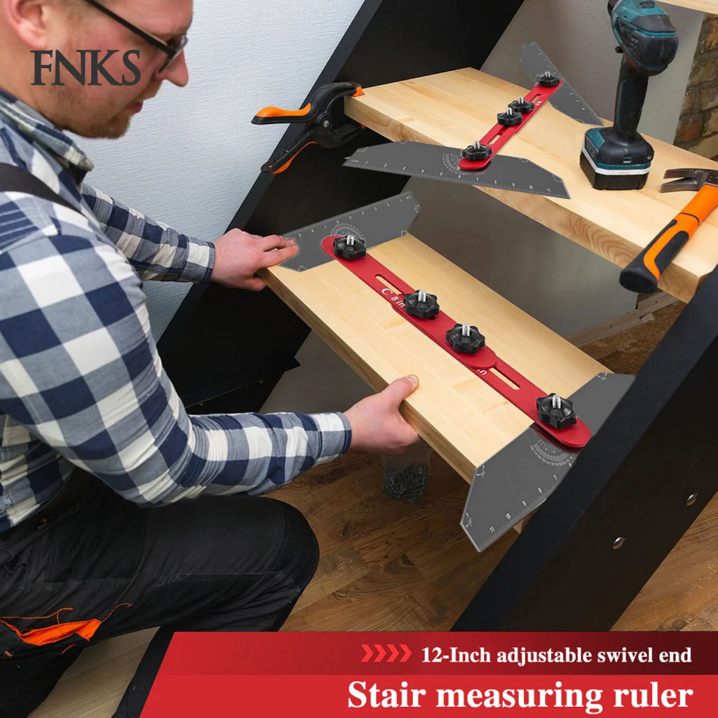 [Ready stock] Stair Tread Template Tool Stair Ruler Portable Stair ...