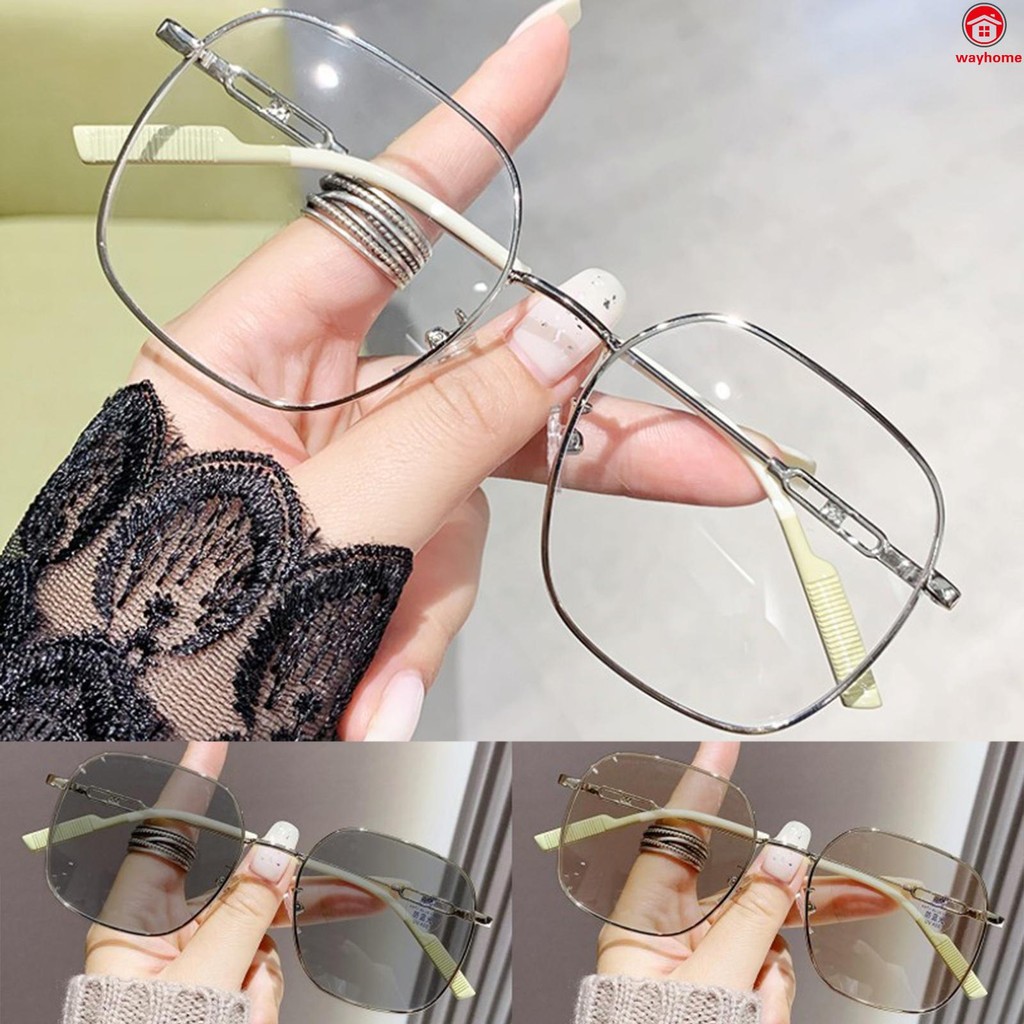 Anti Blue Light Blocking Myopia Glasses Discoloration Anti-Glare Eye ...