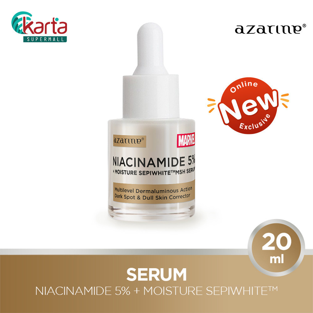 Azarine Niacinamide 5% + Moisture Sepiwhite MSH Serum 20 ml | Shopee ...