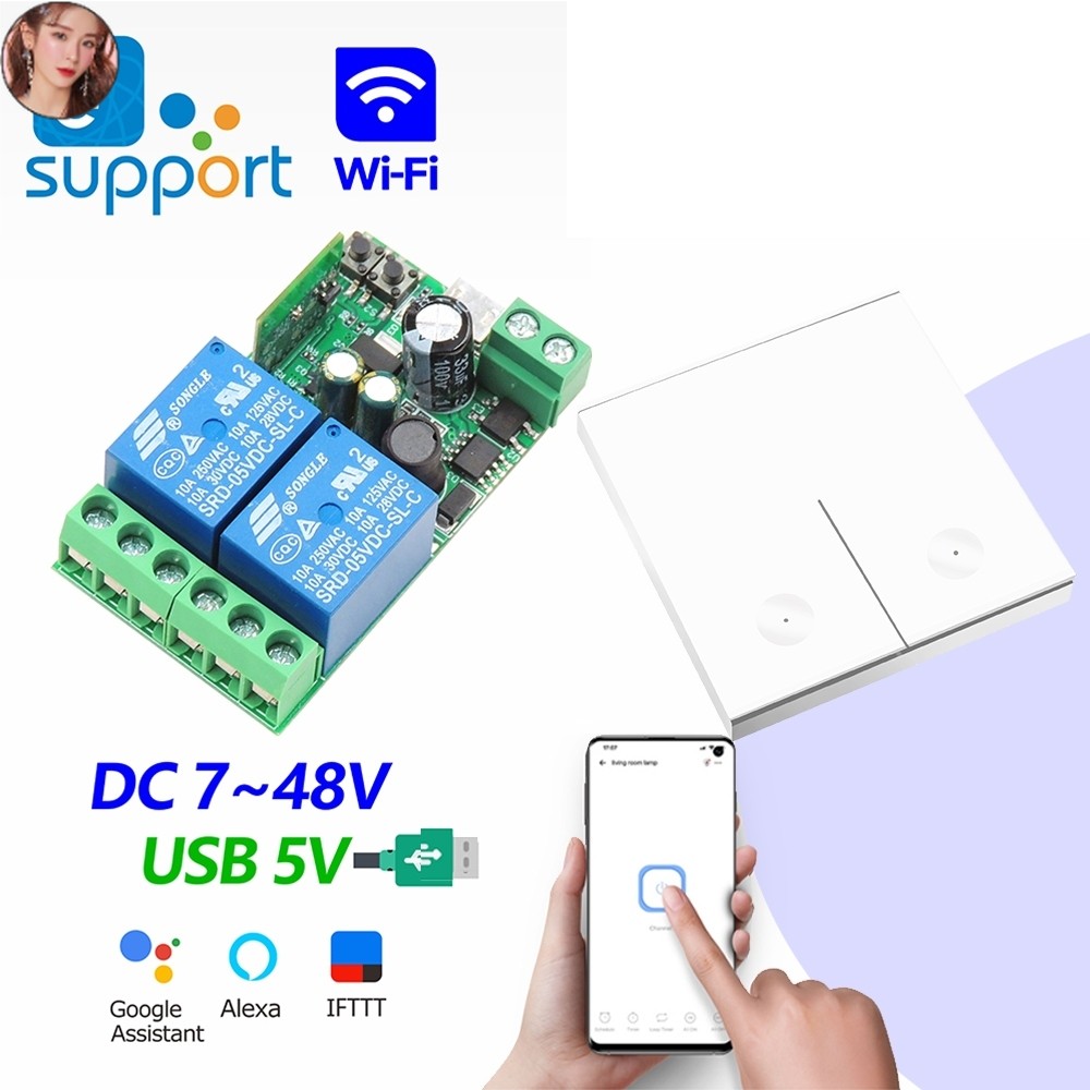 EEM WENQIA Ewelink WiFi Autogate 2 Channel Smart Controller 2.4GHZ 86 ...