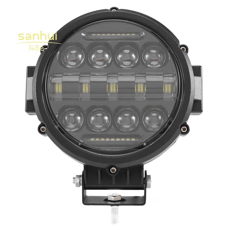 Round LED Work Light, 60W Flood Spot Combo Beam LED Light Daytime ...