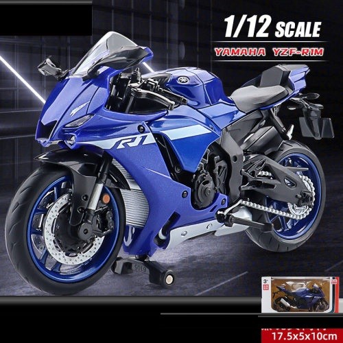 1: 12 Yamaha YZF-R1M Racing Car Alloy Motorcycle Model Yamaha R1 ...