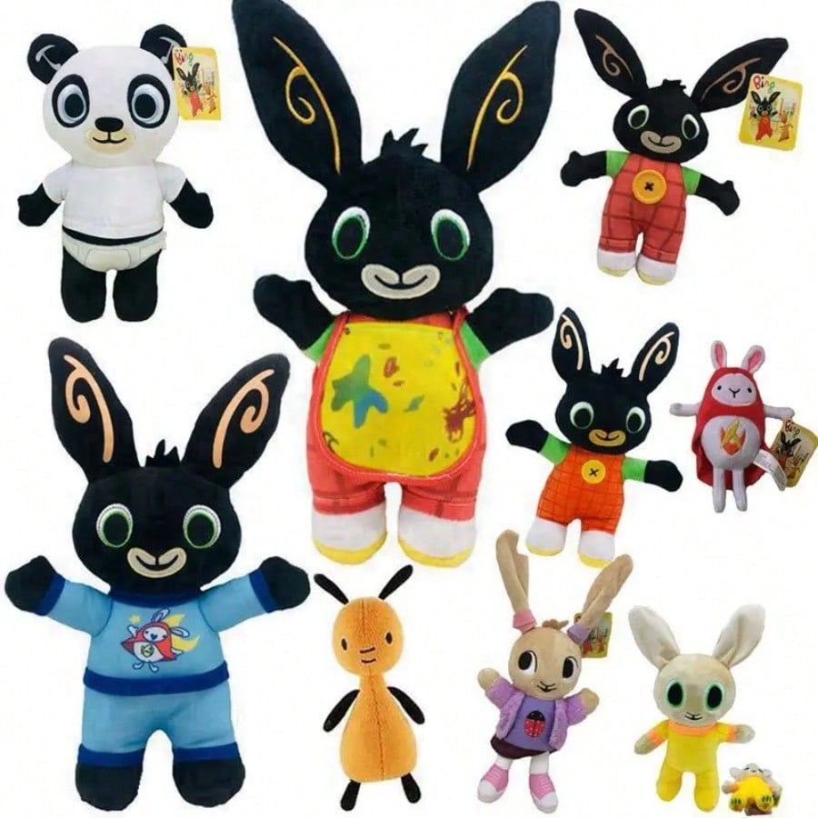 Bing Rabbit Plush Toy Stuffed Panda Hoppity Animation Peluche Action ...