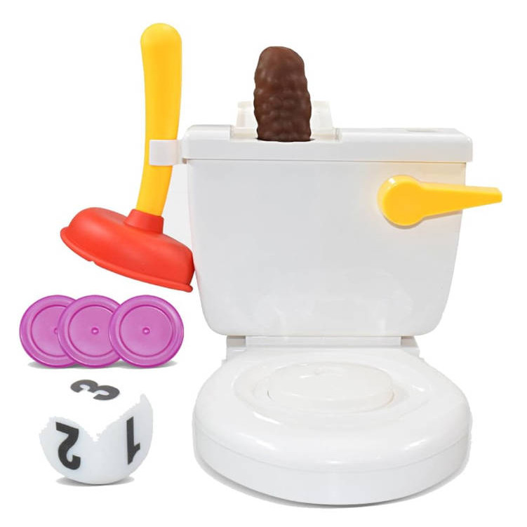 Funny Toilet Trick Toy Flush Frenzy Crazy Toilet Flush Game The Flying ...