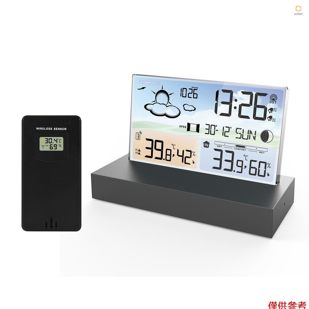 Digital Alarm Clock Temperature Humidity Weather Forecast Electronics ...