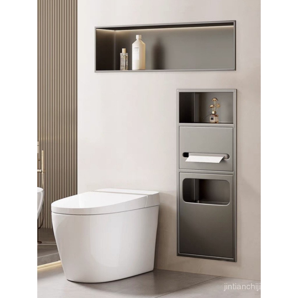 Stainless Steel Wall Niche Partition Toilet Bathroom Metal Embedded ...