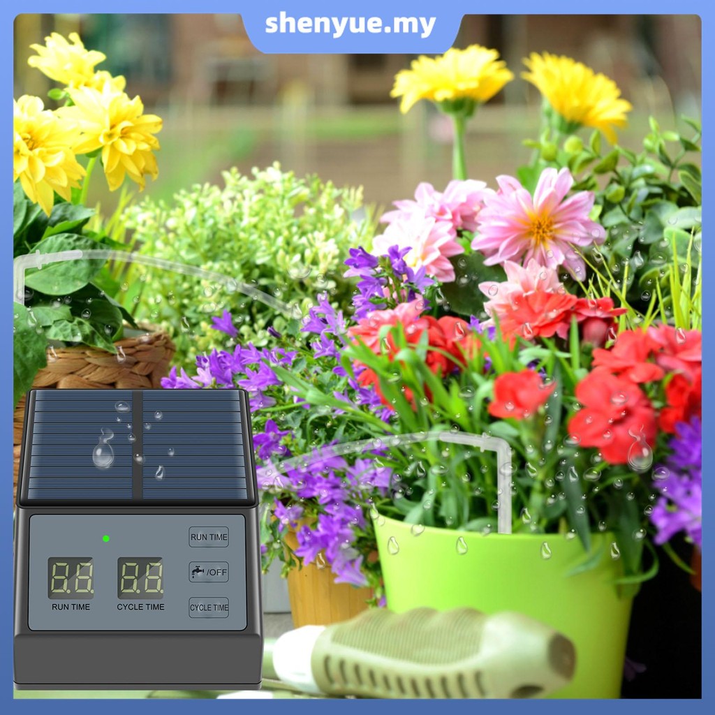 Solar Automatic Drip Irrigation Kit with 10m Hose IP67 Waterproof Solar ...