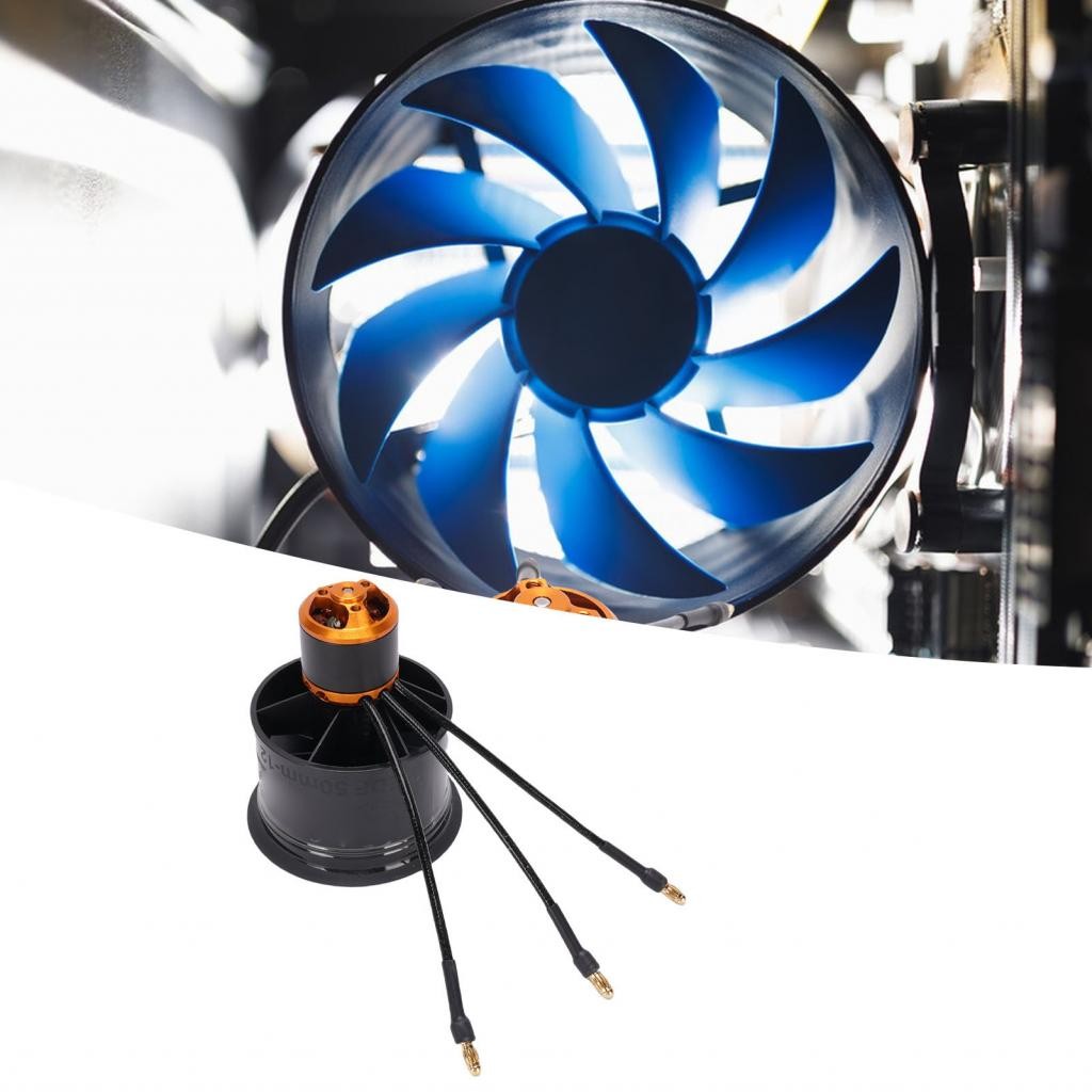 Ducted Fan 12 Blades Brushless Motor 5000KV 50mm with Control Board for ...
