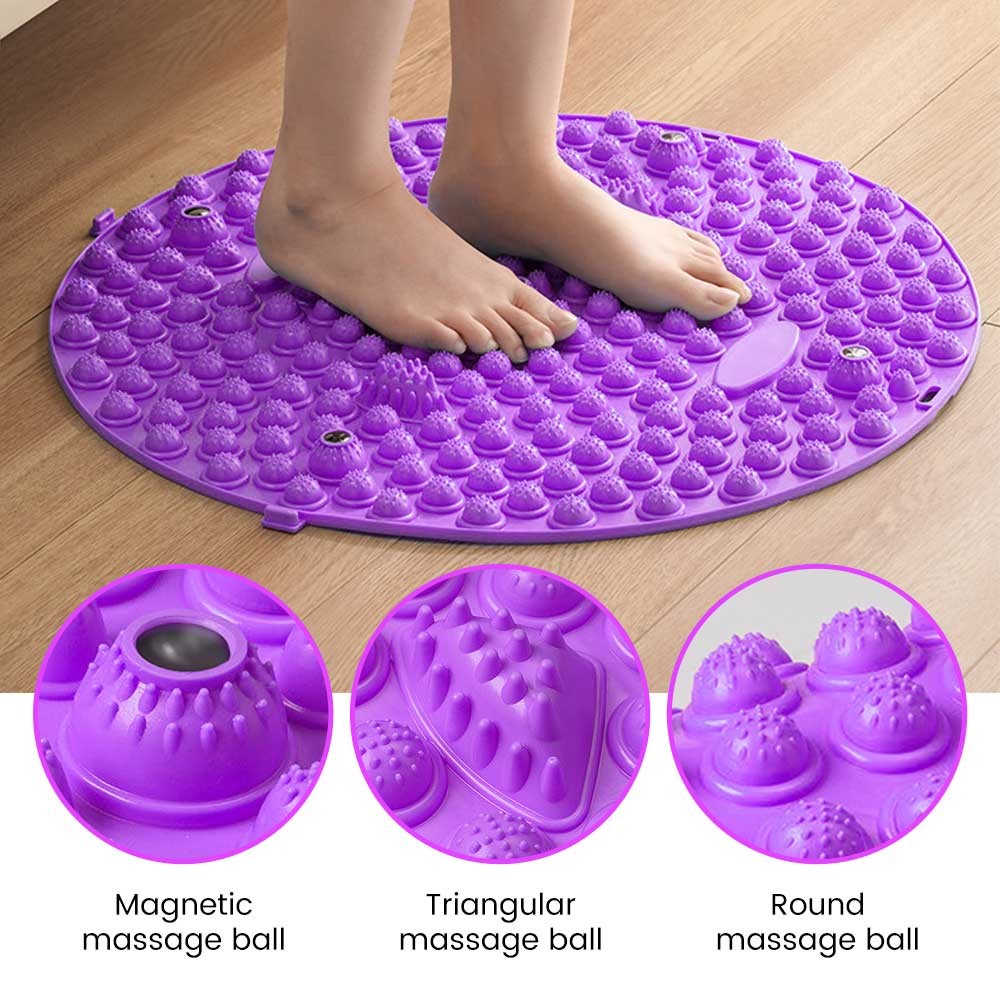 SALORIE 37/55CM Round Foot Massage Cushions Thickened Foot Massage ...
