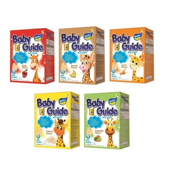 TenTen Baby Guide Rice Rusks 36g | Shopee Malaysia