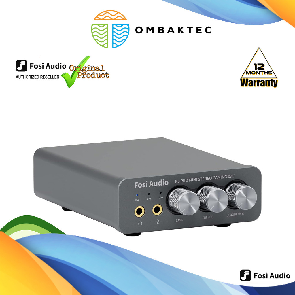 Fosi Audio K5 Pro Gaming DAC & Headphone Amplifier | Suitable PS5 ...