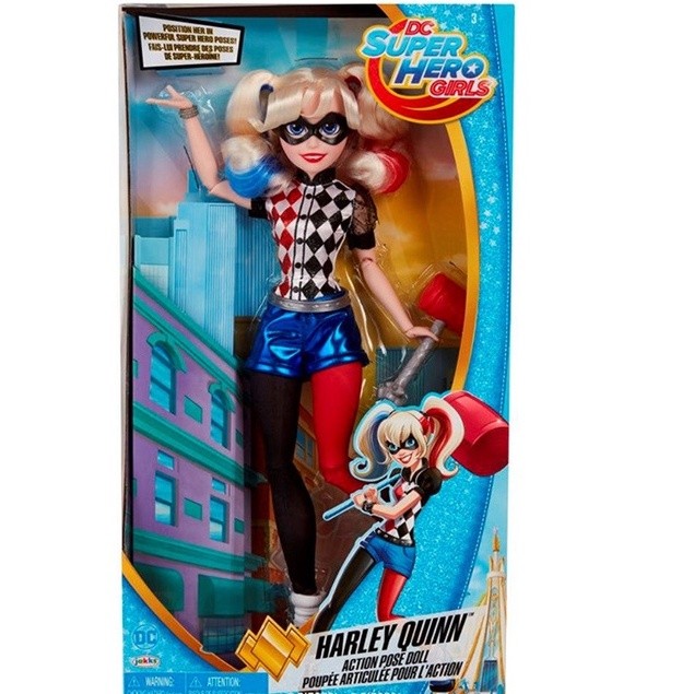 JAKKS PACIFIC SUPER HERO GIRLS HARLEY QUINN & SUPERGIRL ACTION POSE ...