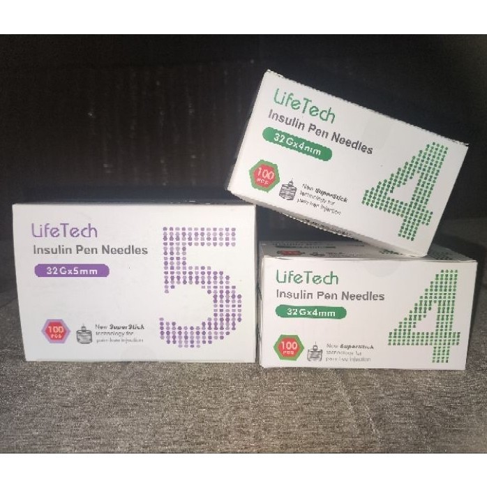 MURAH & JIMAT LIFETECH INSULIN NEEDLE 4MM / 5MM (10pcs) REPACK WITHOUT ...