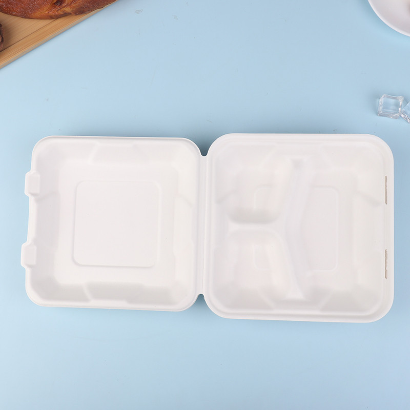 [MMBB] Compostable Disposable 10 Pack 3 Compartment Takeout Lunch Box ...