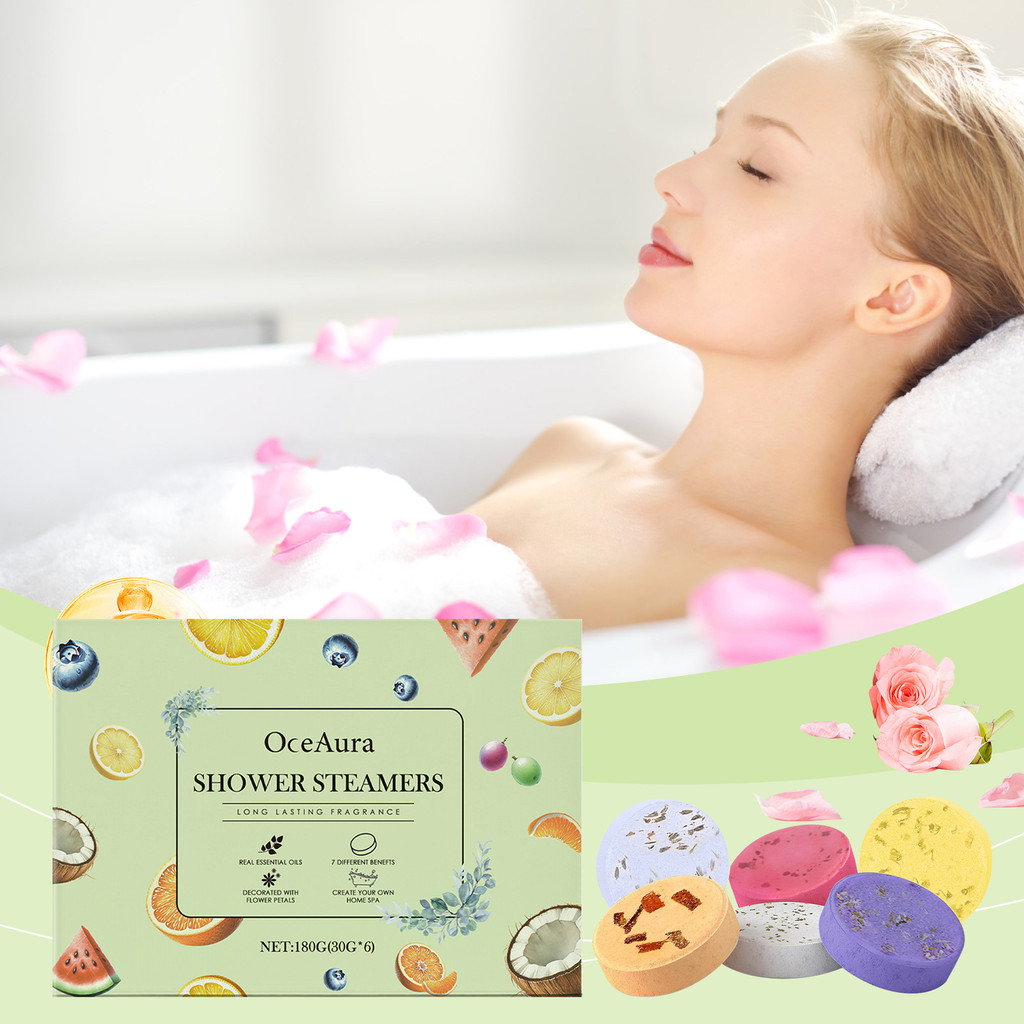 Oceaura Aromatic Steam Shower Tablets Citrus Fragrance Soothing Enjoy ...