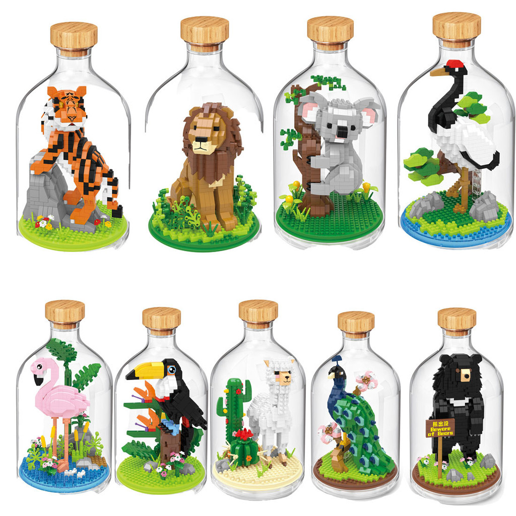 Mini Insects Building Blocks Ladybug Butterfly Bee Praying Mantis ...