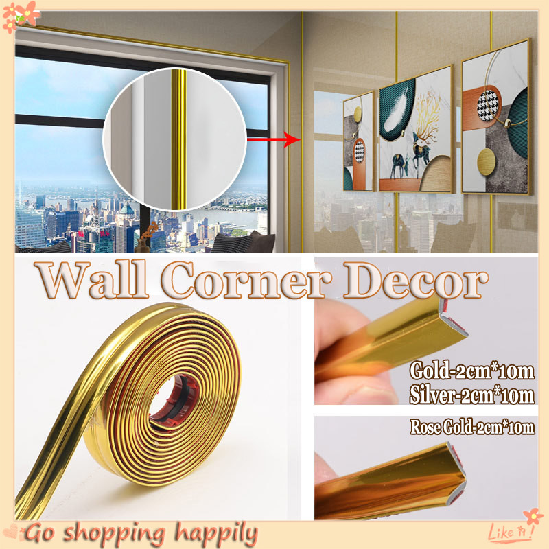 3D Wall Corner Protect PVC Decoration Line Self-Adhesive Waterproof ...