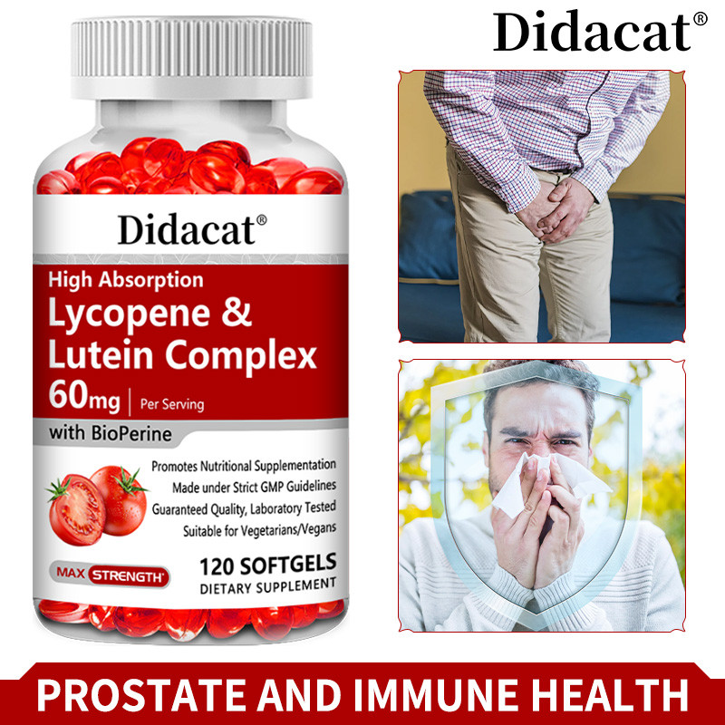 Lycopene And Lutein Complex 60 Mg, Balances The Prostate System ...